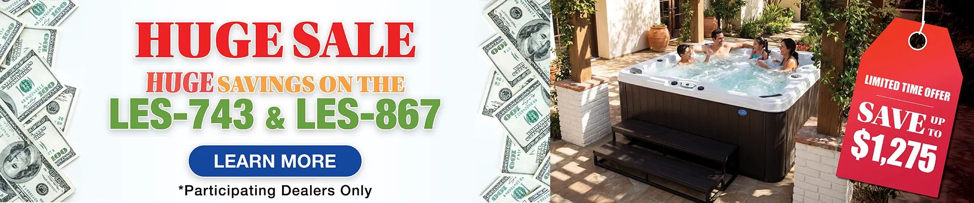 Calspas hot tub being used in a family setting - Gunnison