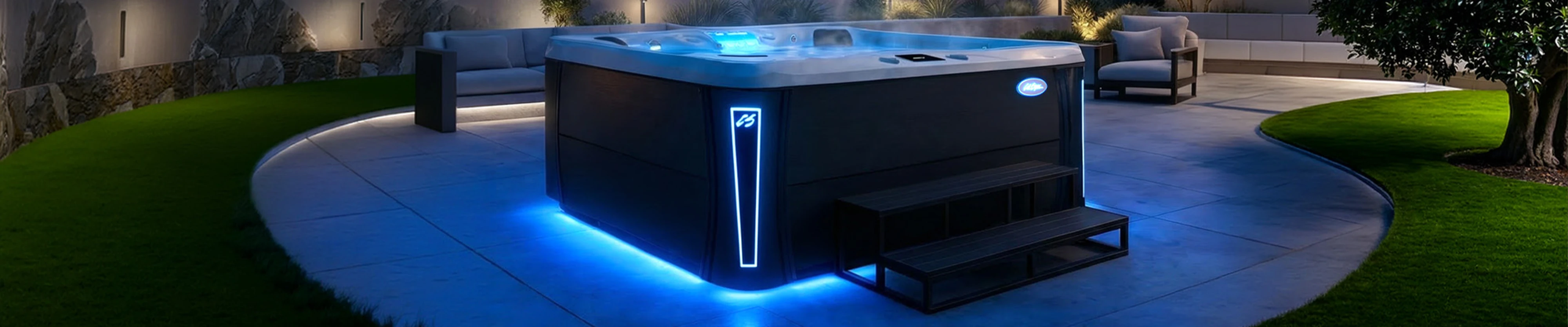 Calspas hot tub being used in a family setting - Gunnison